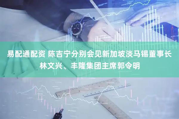易配通配资 陈吉宁分别会见新加坡淡马锡董事长林文兴、丰隆集团主席郭令明